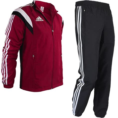 adidas trainingshose herren schwarz rot|Rote Trainingsanzüge .